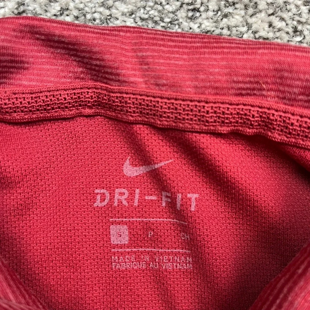 Alabama Crimson Tide shirt mens S polo Nike Dri Fit  Red Short Sleeve College